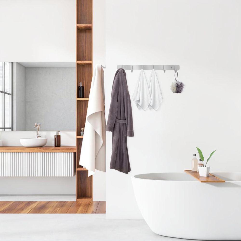 Home Bathroom Organizer - Práctico estante de acero inoxidable para