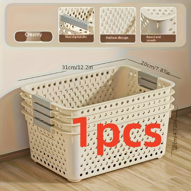 Home Edit Bathroom Storage - Caja de almacenamiento de plástico de