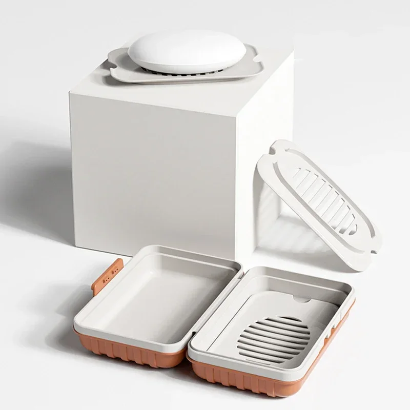 Jabonera de plástico con tapa  - Home Essentials Bathroom Storage reseña y precio
