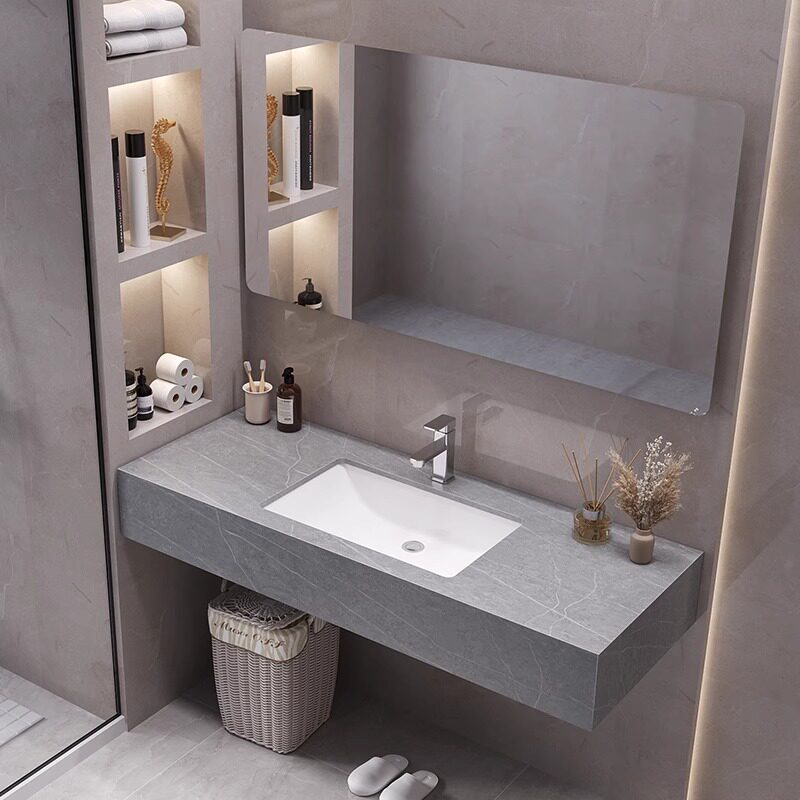 Mueble de Baño Moderno con Esp - Home Bathroom Vanity Combo reseña y precio