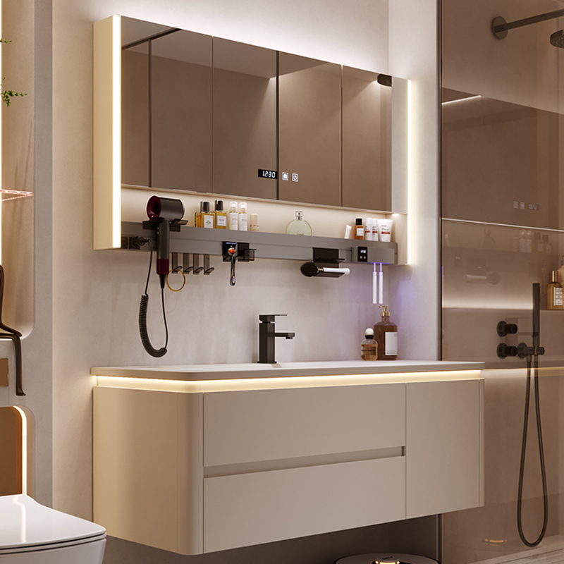 Gabinetes de baño simples y mo - Home Bathroom Vanity Combo reseña y precio