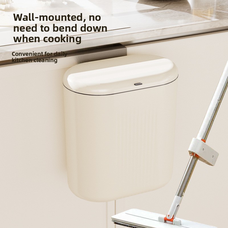 Cubo de basura grande con aper - Home Essentials Bathroom Storage reseña y precio