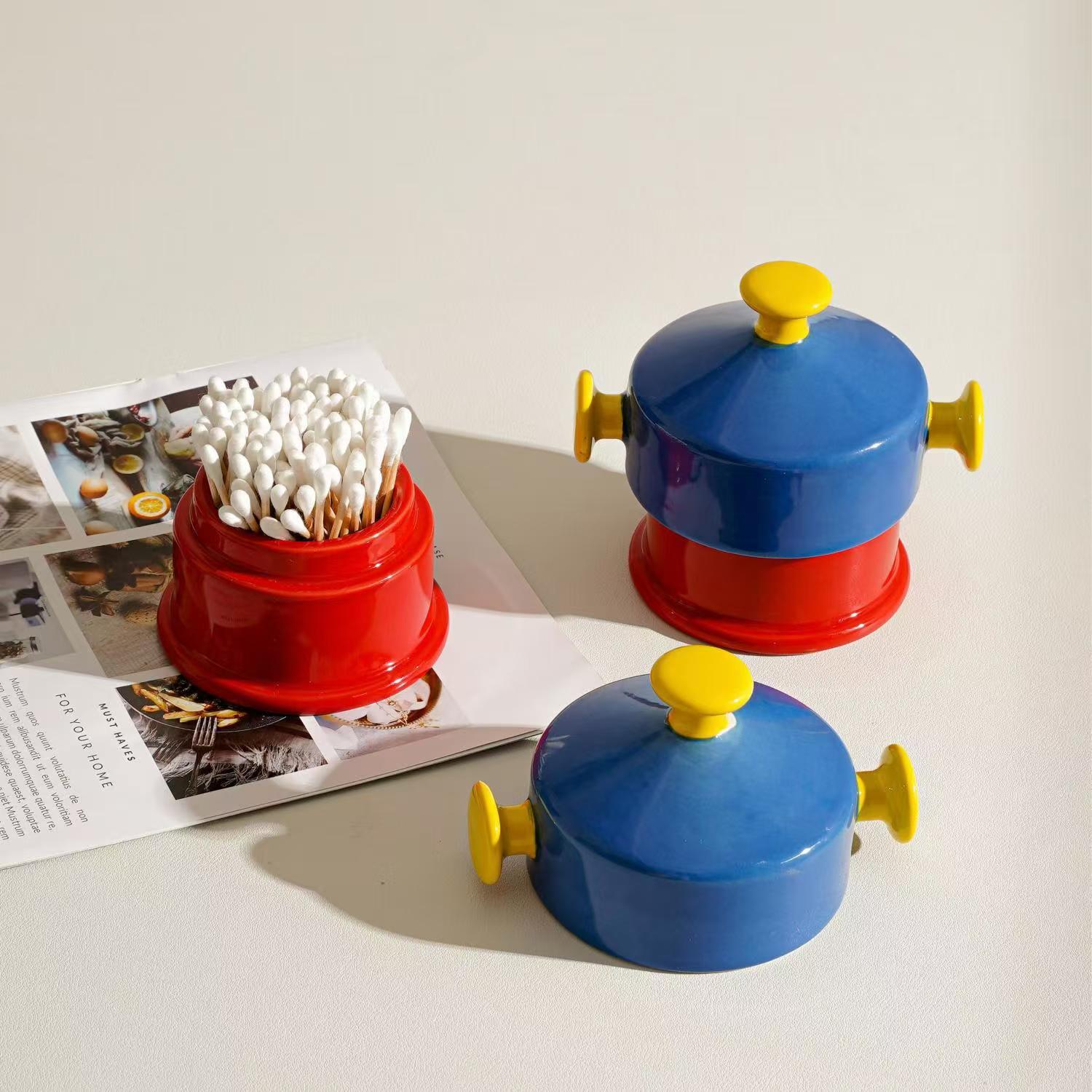 Porta palillos de cerámica con - Home Bathroom Organizer reseña y precio