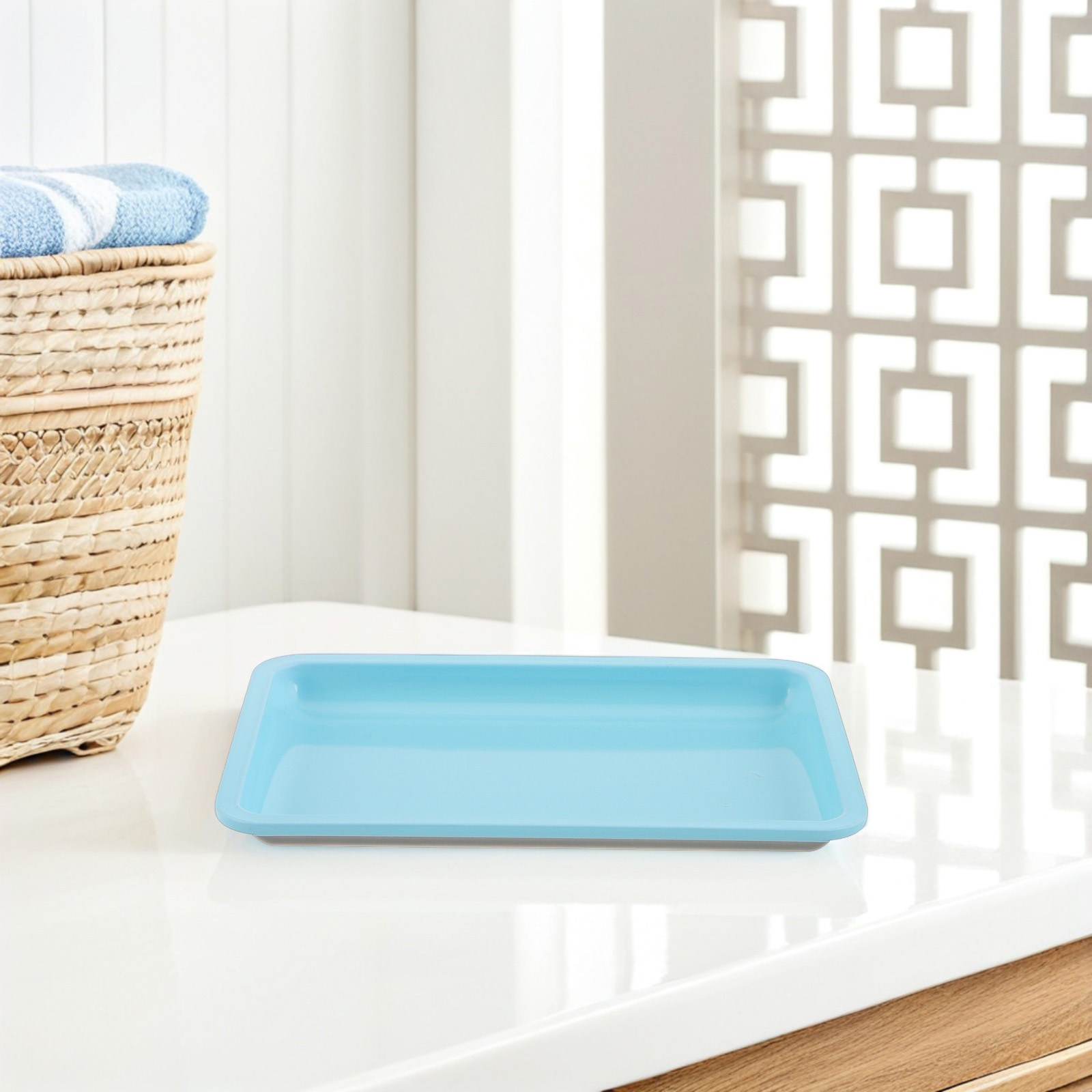 4 bandejas de acero inoxidable - Home Bathroom Organizer reseña y precio